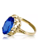 Винтаж Кольцо Сапфир 14-кв Желтое золото vrc134y